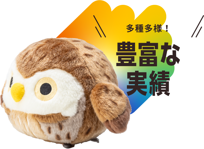多種多様！豊富な実績